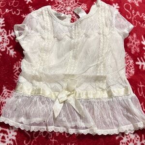 George Cream Lace Kids Blouse